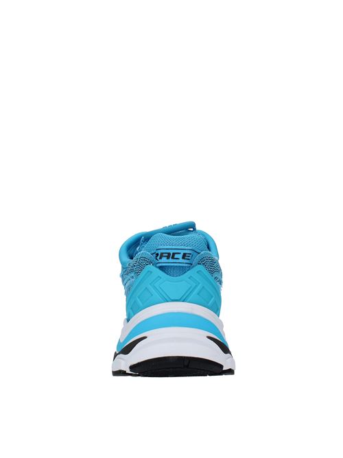 Sneakers modello RACE in tessuto ASH | RACE STRASS FRAYING SATINTURQUOISE